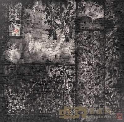 陈向迅 花卉 镜心 65×64cm